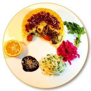 ته چین گوشت گوسفندی