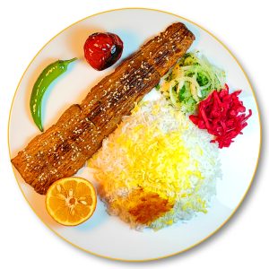 چلو کباب برگ گوسفندی